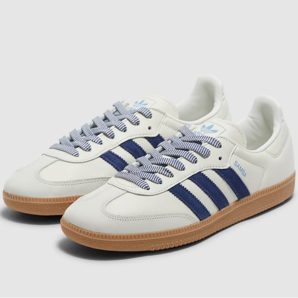 Adidas samba OG off white/ dark blue/ Gum.